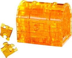HCM Kinzel 3D Crystal puzzle Pokladnička truhla s klíčem 52 dílků
