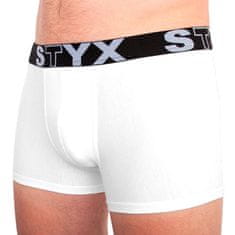 Styx 3PACK pánské boxerky sportovní guma nadrozměr bílé (R10616161) - velikost 5XL