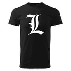 Grooters Pánské tričko Death Note - L, černé Velikost: XS