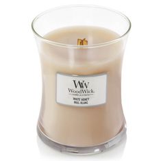 Woodwick vonná svíčka White Honey (Bílý med) 275g