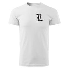Grooters Pánské tričko Death Note - L, bílé Velikost: XS