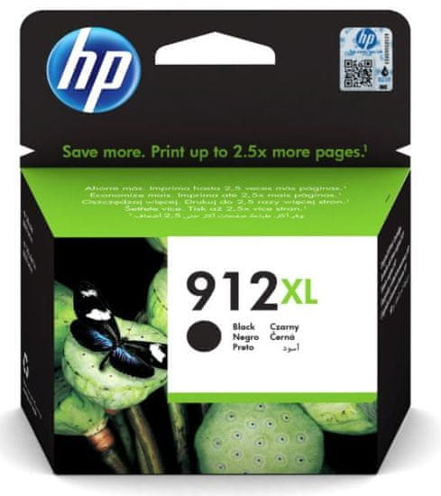 HP 912XL černá - originální náplň (3YL84AE)