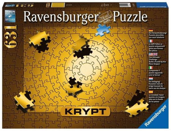 Ravensburger Puzzle KRYPT (barva zlatá) 631 dílků