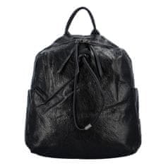 Maria C. Stylový koženkový batoh Goraz, černý