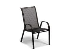 IWHOME Zahradní židle VALENCIA černá, stohovatelná IWH-1010006
