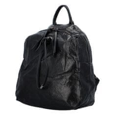 Maria C. Stylový koženkový batoh Goraz, černý