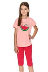 Dívčí pyžamo 2710 Valentina pink, růžová, 128