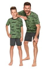 TARO Chlapecké pyžamo 2745 Luka + Ponožky Gatta Calzino Strech, zelená, 122