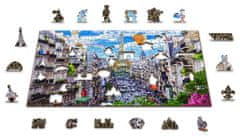 Wooden city Dřevěné puzzle Rušná Paříž 2v1, 300 dílků EKO