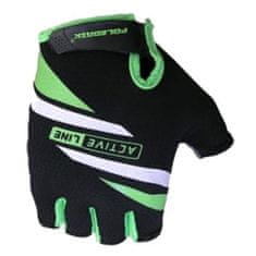 POLEDNIK Cyklistické rukavice Active zelené - velikost L 