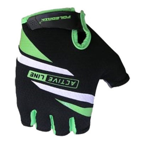 POLEDNIK Cyklistické rukavice Active - zelené