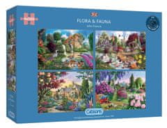 Gibsons Puzzle Flora & Fauna 4x500 dílků