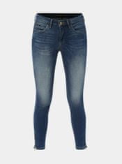 ONLY Modré skinny džíny se zipy na nohavicích ONLY 26/32
