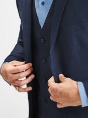 Jack&Jones Tmavě modré oblekové sako s příměsí vlny Jack & Jones Laris L