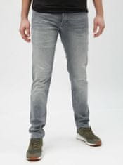 Jack&Jones Světle šedé slim fit džíny s vyšisovaným efektem Jack & Jones Glenn 31/34