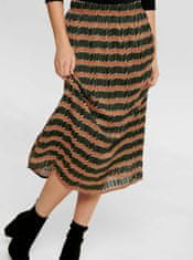 ONLY Oranžovo-zelená vzorovaná midi sukně ONLY Sheri M
