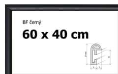BFHM Plastový rám 60x40cm - černý