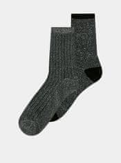 ONLY Sada dvou párů tmavě šedých ponožek ONLY Coffee UNI