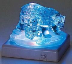 HCM Kinzel 3D Crystal puzzle Lední medvědice s mládětem 40 dílků