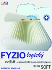 4sleep Anatomický polštář 50x30/ 10/8 - FYZIO logický Soft