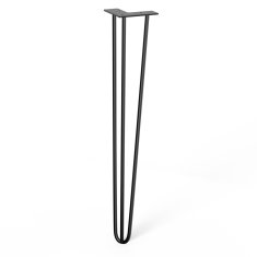 Walteco Nábytková noha Hairpin, výška 710 mm, 3ramenná, černá , 50538