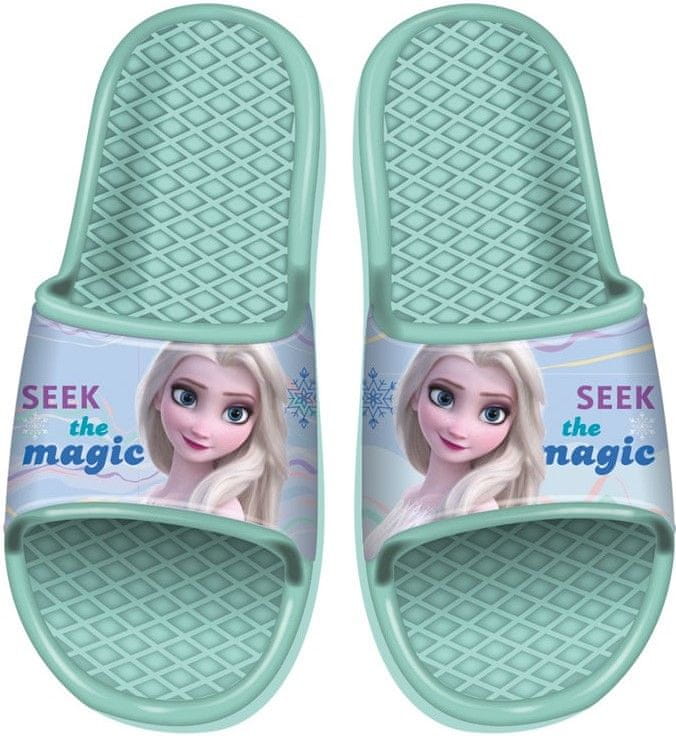 Disney dívčí pantofle Frozen WD14221_1 zelená 28