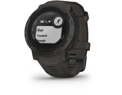 Chytré hodinky outdoorové odolné sportovní Garmin Instinct 2, výkonné chytré hodinky výkonná baterie dlouhá výdrž vojenský standard, vodotěsné, multisport, sledování tepu, GPS, Glonass, Galileo, sledování spánku, dlouhá výdrž baterie ANT+ profesionální metriky tréninkové funkce sportovní režimy kvalitn materiál vojenským standard odolnosti  MIL-STD-810G kompaktní rozměry chytrých hodinek odolná konstrukce multisport