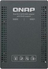 Qnap diskový adaptér QDA-A2MAR, 2xM.2 SATA do 2,5" SATA