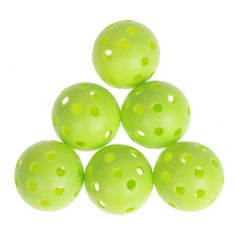 Daklos Tréninkové plastové golfové míčky - zelené - 5 kusů