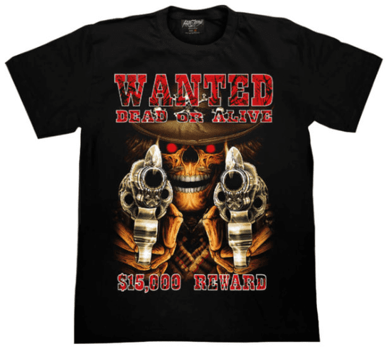 BrinX.cz Wanted Dead or Alive - Nové metalové tričko