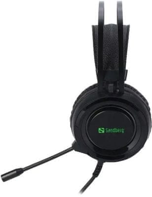 Sandberg Dominator slušalice profesionalne žičane gaming slušalice mikrofon za PC igre
