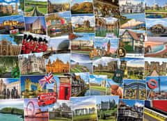 EuroGraphics Puzzle Světoběžník - Velká Británie 1000 dílků