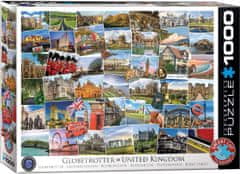 EuroGraphics Puzzle Světoběžník - Velká Británie 1000 dílků