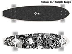 Street Surfing longboard Cut Kicktail 36 Rumble Jungle