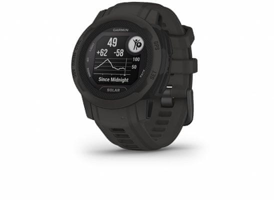 Chytré hodinky Garmin Instinct 2S Solar, vojenský standard odolnosti, outdoorové, MIL-STD-810G, dlouhá výdrž baterie, vodotěsné, tvrzené sklo
