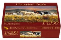 Clementoni Puzzle Divocí koně - Hřmící stádo 13200 dílků