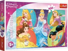 Trefl Puzzle Disney princezny: Setkání sladkých princezen 100 dílků