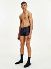 Tommy Hilfiger Sada modrých pánských vzorovaných boxerek a ponožek Tommy Hilfiger Underwear S