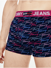 Tommy Hilfiger Tmavě modré pánské vzorované boxerky Tommy Hilfiger Underwear XL