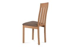 ATAN Jídelní židle BC-2602 WAL - Ořech, potah béžový
