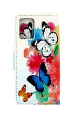 TopQ Pouzdro Vivo Y21s knížkové Barevné s motýlky 68592
