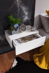 Bruxxi Noční stolek Tula, 46 cm, bílá