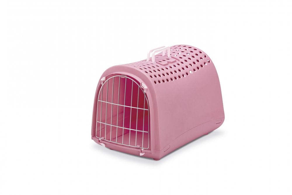 IMAC Přepravka pro psa a kočku plastová, růžová 50x32x34,5 cm