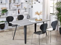 Beliani Jídelní stůl 160 x 90 cm šedé dřevo WITNEY