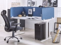 Beliani Přepážka na pracovní stůl 72 x 40 cm modrá WALLY