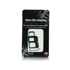 OEM Noosy Nano SIM adaptér (redukce) na micro a standard SIM, vč.jehly na vytažení SIM karty