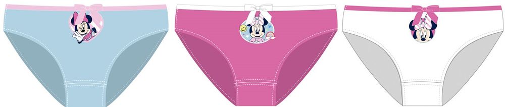 Disney dívčí 3pack kalhotky Minnie WD14188 vícebarevná 104/110