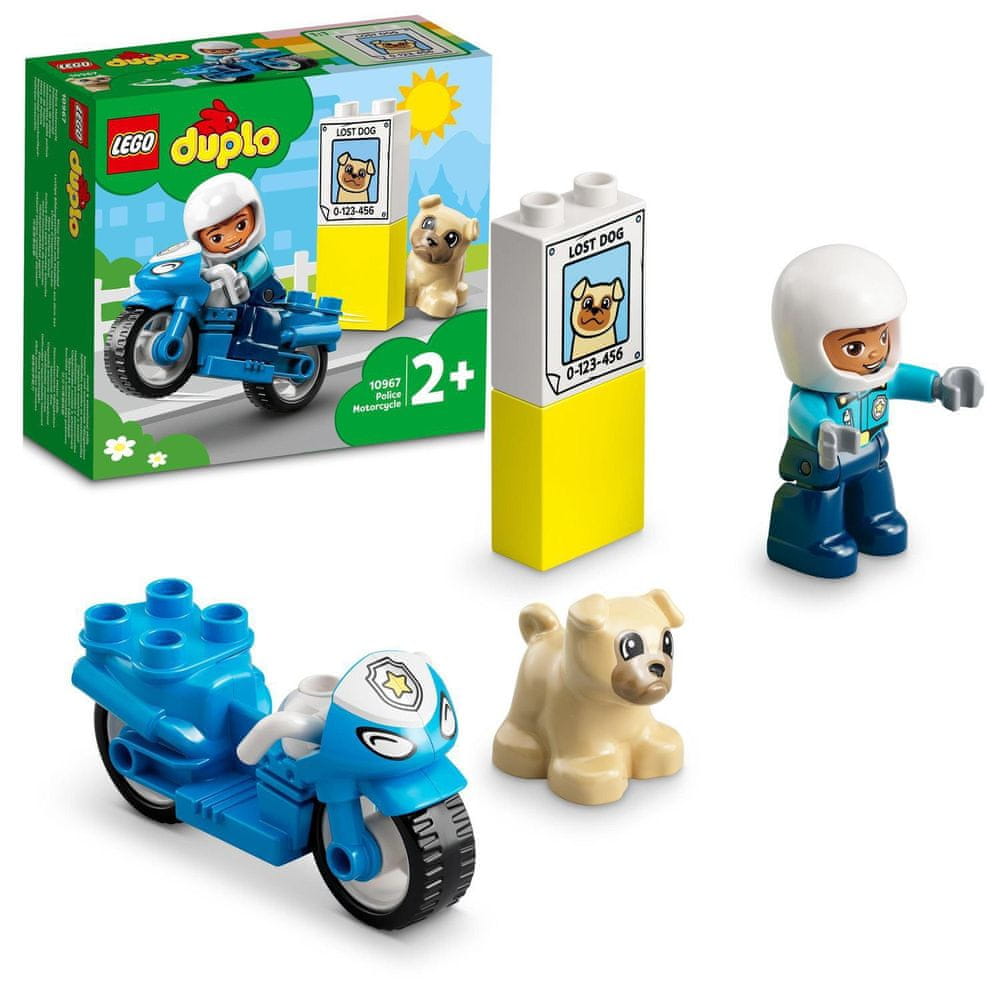 Levně LEGO DUPLO 10967 Policejní motorka