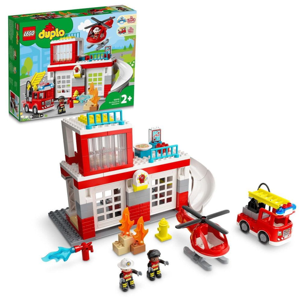 Levně LEGO DUPLO 10970 Hasičská stanice a vrtulník