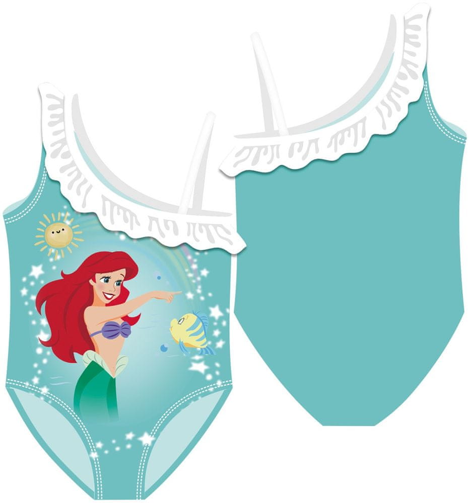 Disney dívčí jednodílné plavky Princess WD14233_1 zelená 116/122